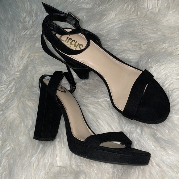 Circus By Sam Edelman Women’s Annette Ankle Strap Sandal Black Size 7.5 - Picture 13 of 14